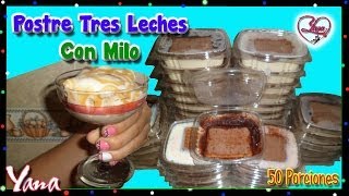 Postre de tres leches 50 porciones  Yana [upl. by Alyce]