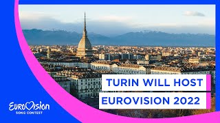 Turin will host Eurovision 2022 🇮🇹 [upl. by Rothmuller]