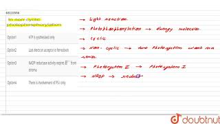 In noncyclic photophosphorylation [upl. by Camarata157]