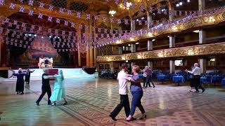 Blackpool tower ballroom Saunter Together under platinum jubilee bunting [upl. by Inaj120]