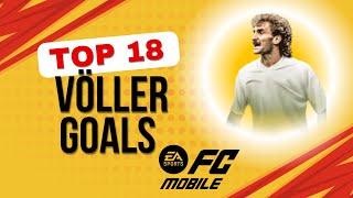 Top 18 Goals in EA FC Mobile By Völler  top bicycles headers [upl. by Eitak869]