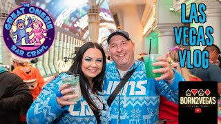 GREAT ONESIE BAR CRAWL  Vegas Travel Vlog Day 2  Drinksgiving on Fremont  Nov 2023 [upl. by Adeirf]