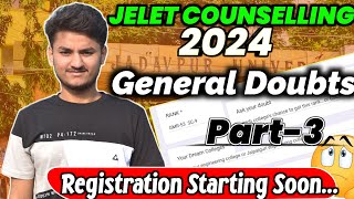 JELET Counselling Most Important Doubts  Jadavpur University  KGEC  JELET 2024  Cutoff for Govt [upl. by Dobb32]