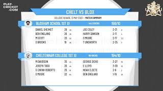 ECB  Friendly  Cheltenham College 1st XI v Bloxham School 1st XI [upl. by Anneuq]