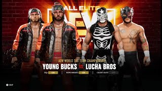 The Young Bucks vs The Lucha Bros Fyter Fest 2019 AEW Fight Forever [upl. by Mikiso]