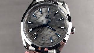 Omega Seamaster Aqua Terra Chrome Dial 22010412106001 Omega Watch Review [upl. by Aramot]