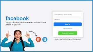 How To Create Facebook Login Page Using HTML amp CSS  Login Form In HTML And CSS  Web Coding [upl. by Lesslie]