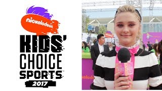 Lizzy Greene Interview 2017 Kids Choice Sports Awards [upl. by Odell304]