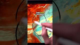 Mastering the Symmetry Tool in Procreate  shorts procreate digitalart tutorial [upl. by Ecnirp633]