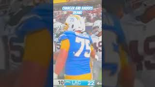 Chargers and Raiders Fight nfl anime nflteam chargers gaming shorts raiders football [upl. by Livesay759]