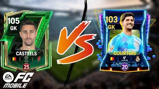 🤯CASTEELS ANIVERSARIO VS COURTOIS RETRO STARS  ✅CUAL es el MEJOR  FC 24 MOBILE [upl. by Adnirod588]