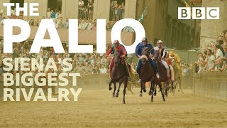 17 jockeys 3 laps and 70 seconds to win one of Italys most intense rivalries  BBC [upl. by Nrehtak]