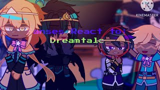 Sanses and Core Frisk react to Dream and Nightmare Sans reaction  Gachareaction  Gacha [upl. by Durware]