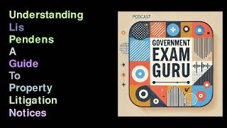 Understanding Lis Pendens A Guide to Property Litigation Notices [upl. by Enrika]