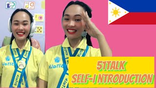 51TALK ESL Self Introduction 51Talk Philippines [upl. by Hareenum751]