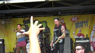 The Amity Affliction  Anchors Live Warped Tour 2013 Indianapolis Indiana [upl. by Rivard]