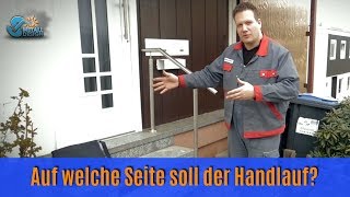 Handlauf für den Hauseingang  Welche Seite [upl. by Ahsilrac]