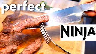 FAST Air Fryer STEAK with easy Chimichurri sauce Ninja Foodi Max airfryer recipe [upl. by Greenebaum]