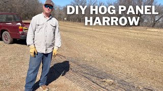 DIY Field HARROW  Leveling and Spreading Manure [upl. by Aletta358]