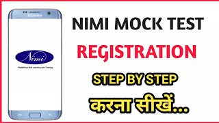 Nimi mock test ko registration process 2021  iti nimi mock test kaise kare 2021 nimi registration [upl. by Jewell23]