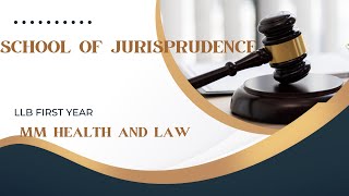 lLB First year school of jurisprudence विधिशास्त्रका सम्प्रदाय MM Health and Law [upl. by Hausner532]