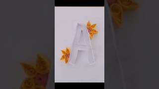 quillingart capitalletter Aquillingpaperdesigns art newshorts trendingsong [upl. by Razec301]