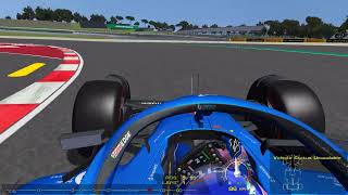 rFactor F1 2022 Fernando Alonso Onboard Lap Barcelona Spain New layout 2023524 update [upl. by Rosemary]