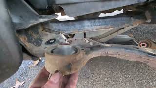 How to replace lower control arm ball joint on a Hyundai [upl. by Gentille]