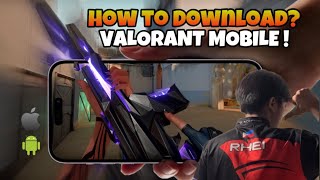 HOW TO DOWNLOAD VALORANT MOBILE   iOS amp Android  Valorant Mobile [upl. by Akla]