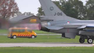 F16 Full Afterburner Take Off Volkel 10 November 2023 Afternoon Wave [upl. by Ettevad]