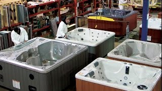 PDC Spas Hot Tub Showroom Tour [upl. by Ecyak]