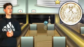 Platinum Medal in Wii Sports Bowling Spin Control [upl. by Adriano]