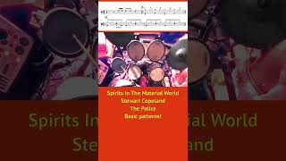 Great Drum Grooves Stewart Copeland  Spirits In The Material Worldshorts drums [upl. by Jovi448]