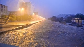 Inondations du 20 septembre 2014 à Alès  140 à 200 mm d’eau se sont abattus en moins de 6h [upl. by Sparky]