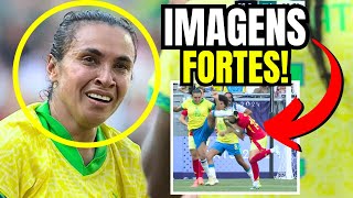 🚨 MARTA EXPULSA NAS OLIMPÍADAS 😱 VEJA O LANCE CHOCANTE BRASIL x ESPANHA FEMININO [upl. by Clarance]