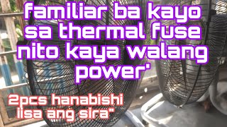 HANABISHI ELECTRIC FAN NO POWER HOW TO REPLACE THERMAL FUSE [upl. by Zenia940]