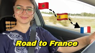 Morocco to France by car 🚘  وصلنا ختي لمدينة لي غادي تقرا فيها🇫🇷🇲🇦 [upl. by Creamer]