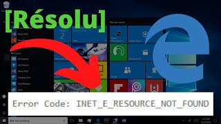 Corriger lerreur INETERESOURCENOTFOUND dans Internet Explorer [upl. by Divaj]