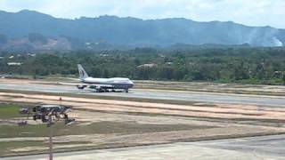 B747 landing airport Terengganu [upl. by Saudra76]