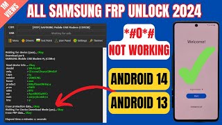 🔥Latest Tool🔥 Samsung FRP Bypass 2024 Android 1413 Latest Security 100000 Working Tool [upl. by Nodnelg]