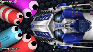 Slitherio AI Optimus Prime Skin Vs Monster Snake  Transformers Skin Slitherio Best Gameplay [upl. by Marybeth]