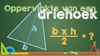 Oppervlakte van een driehoek  Wiskunde [upl. by Sascha]