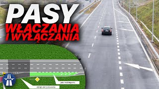 Pasy włączania i wyłączania – czy nie umiemy po nich jeździć czy to wina oznakowania [upl. by Airt]