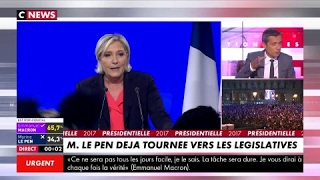 Présidentielle 2017  Marine Le Pen danse sur du Goldman après sa défaite [upl. by Dosia]