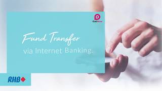 RHB DuitNow Fund Transfer via Internet Banking [upl. by Randell]