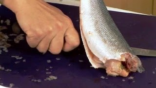 How to prepare a whole fish  GoodFoodcom  BBC Food [upl. by Inohs]