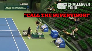 Most HILARIOUS Tennis Argument of the Year  Nikoloz Basilashvili [upl. by Aztiray826]