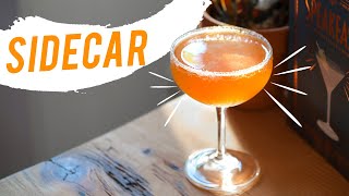 How to make a delicious Sidecar Hennessy Sidecar Curacao [upl. by Acinad]