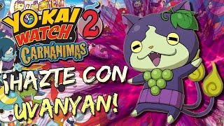 YOKAI WATCH 2  COMO CONSEGUIR A UVANYAN  QR CODE [upl. by Hesler]