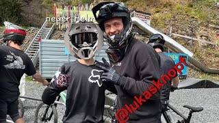 Fette Session im Bikepark Steinach Silbersattel und Lukas Knopf getroffen [upl. by Ancier]